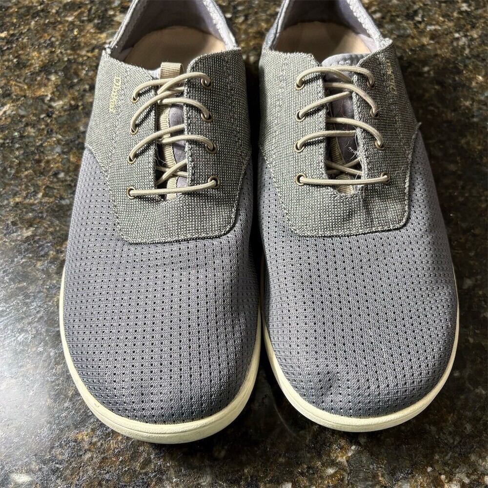 OluKai Nohea Moku Men's Boat Shoes Gray Lace Up Slip-On Size 10.5